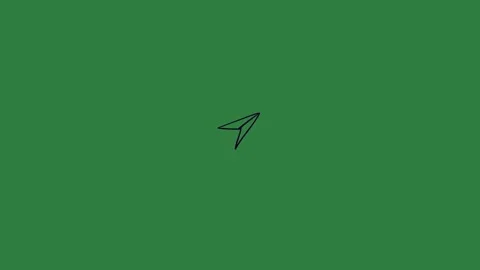A green screen with white background and the number 7 on it an arrow pointing Video stock 335090933