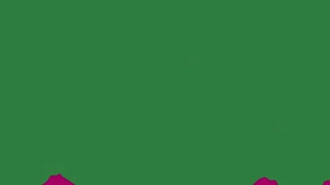 A green screen with white background and an orange pink abstract red hearts on Vídeos de archivo 335091210
