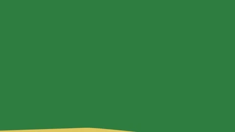 A green screen with white background and yellow border picture of slice pizza Vídeo Stock 335091216
