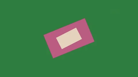 A green screen with white background and pink frame on hole in the middle Видео 335091324