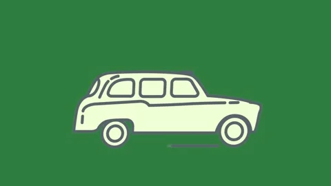 A green screen with white background and truck on car animated chromakey Stock Footage 335091756