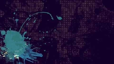 A green screen with white background and black blue splash on it of paint Stock Footage 335122281