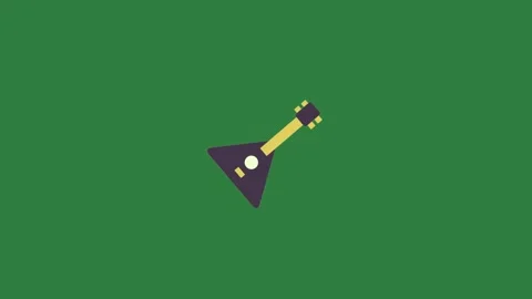 A green screen with white background and black yellow triangle pencil animated Vidéo 335122361