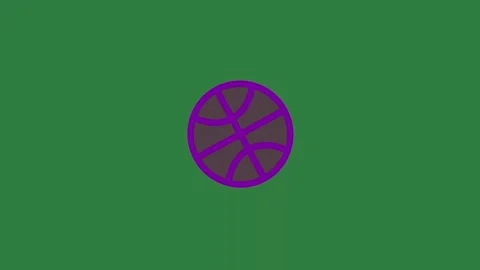 A green screen with white background and purple cross on it circle animated Video stock 335122479