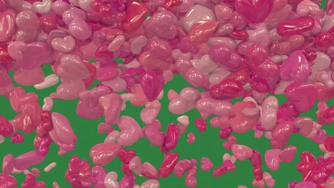 A green screen with white background and lots of dots on it bunch pink flowers Video stock 335130155
