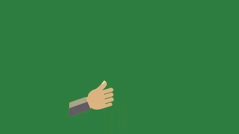 A green screen with white background and hand pointing at something on person Видео 335130170