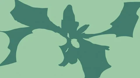 A green screen with white background and silhouette of flower on blue orange Видео 335130217