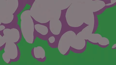 A green screen with white background and bunch of flowers purple on pattern Video stock 335130234