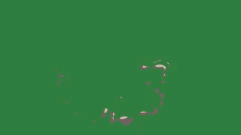 A green screen with white background and black logo on it picture of lion Vídeo Stock 335130271