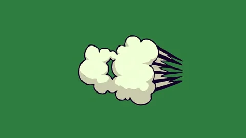 A green screen with white background and clouds floating in the air some Видео 335130277