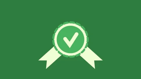 A green screen with white background and circle on it logo the word v two Video stock 335130442