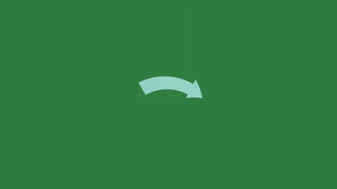 A green screen with white background and an arrow pointing to the left on Video stock 335130486