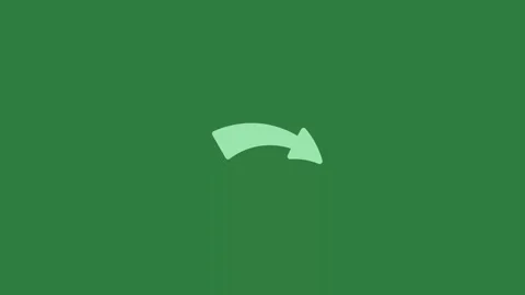A green screen with white background and arrow on it animated chromakey Видео 335130488