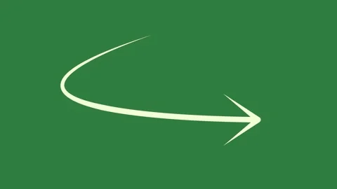 A green screen with white background and arrow curved curve on it animated Vídeos de archivo 335130495