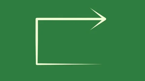 A green screen with white background and line on it square the letter l an Video stock 335130511