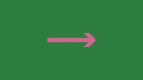 A green screen with white background and pink arrow on it red an pointing to Видео 335130516