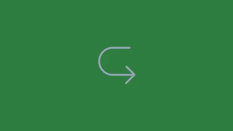 A green screen with white background and the letter v on it an arrow pointing Vidéo 335130530