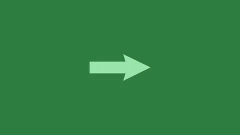 A green screen with white background and an arrow pointing to the left right Vidéo 335130531