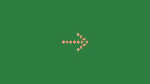 A green screen with white background and three dots on it animated chromakey Video stock 335130537