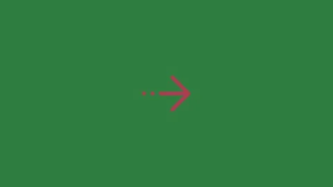 A green screen with white background and red arrow on it pointing up animated Video stock 335130540