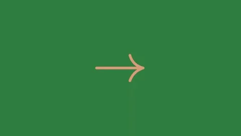 A green screen with white background and red arrow on it an pointing to the Stock Footage 335130556