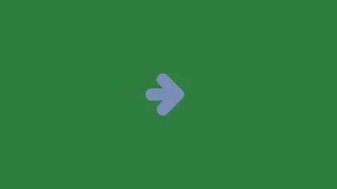 A green screen with white background and blue arrow on circle it animated Video stock 335130565