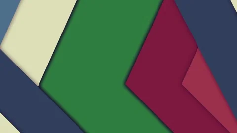 A green screen with white background and red, blue abstract triangle on gray Видео 335130571
