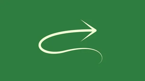 A green screen with white background and circle on it logo the letter s arrow Video stock 335130582