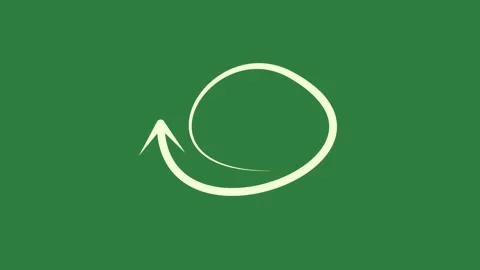 A green screen with white background and crescent in the middle circle on it Видео 335130594