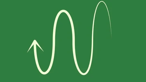 A green screen with white background and outline on it the letter o m wave Vidéo 335130596