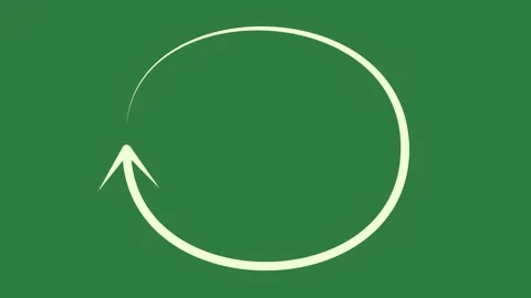 A green screen with white background and circle on it animated chromakey Видео 335130601