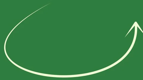 A green screen with white background and curved curve circle on the letter c Stock-Footage 335130608