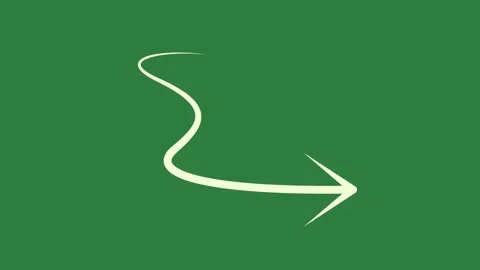 A green screen with white background and question mark outline on it arrow Vidéo 335130614
