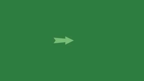 A green screen with white background and an arrow pointing to the left Stock Footage 335130629
