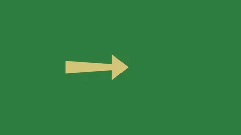 A green screen with white background and yellow arrow pointing right an to the Video stock 335130637