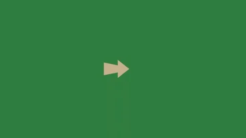 A green screen with white background and an arrow pointing to the left Video stock 335130638