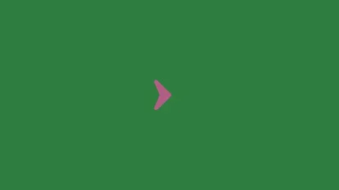 A green screen with white background and pink arrow on it animated chromakey Vidéo 335130646