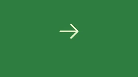 A green screen with white background and an arrow pointing to the left Video stock 335130664
