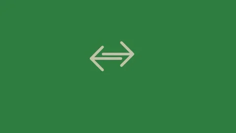 A green screen with white background and an arrow pointing to the left on it Vídeos de archivo 335130665
