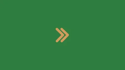 A green screen with white background and an orange arrow yellow animated Video stock 335130672