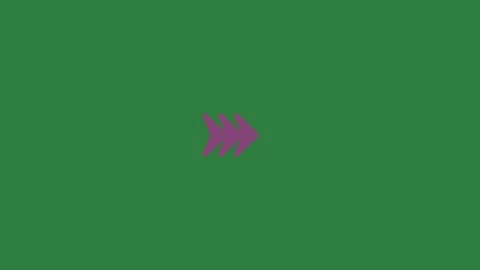 A green screen with white background and purple arrow on it the letter k Vídeos de archivo 335130673
