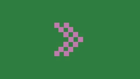A green screen with white background and small square in the middle pixel on Video stock 335130688