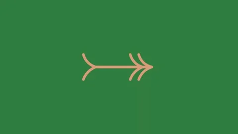 A green screen with white background and two arrows pointing in different Vídeo Stock 335130702