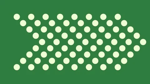 A green screen with white background and dots on it circles animated chromakey Видео 335130749