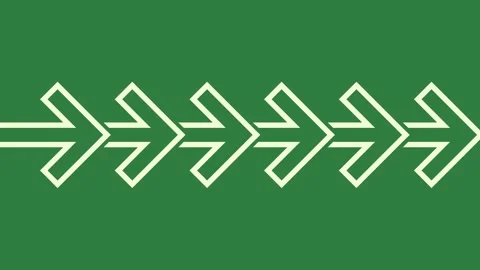 A green screen with white background and arrows arrow on three pointing in Видео 335131672