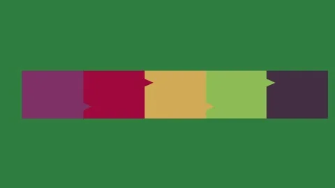 A green screen with white background and black square on it purple red arrow Video stock 335131725