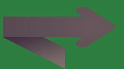 A green screen with white background and black arrow on it an animated Video stock 335131733
