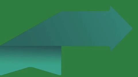 A green screen with white background and blue arrow on animated chromakey Видео 335131736