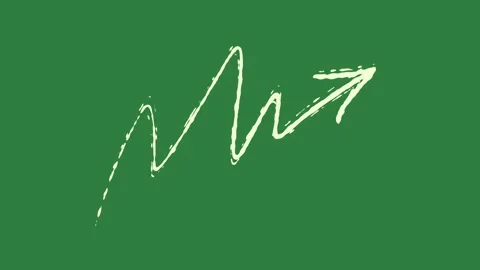 A green screen with white background and line on it outline writing animated Vídeos de archivo 335131923