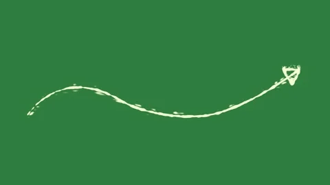 A green screen with white background and arrow on it wave animated chromakey Видео 335131925